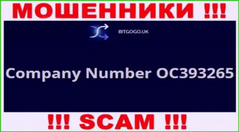 Регистрационный номер internet мошенников Бит Го Го, с которыми опасно взаимодействовать - OC393265