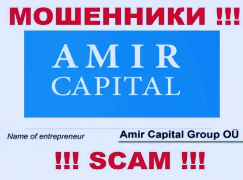 Amir Capital Group OU - это организация, которая управляет разводилами Амир Капитал