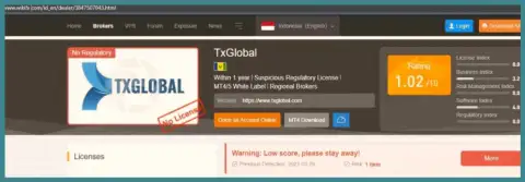 Обзорная статья об незаконных проделках мошенников TXGlobal Com, будьте очень внимательны ! ЛОХОТРОН !!!