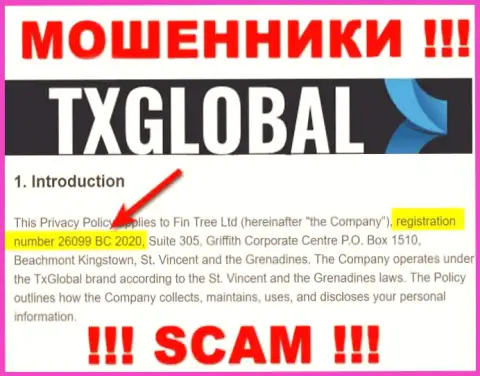 TXGlobal не скрывают регистрационный номер: 26099 BC 2020, да и для чего, воровать у клиентов он не препятствует