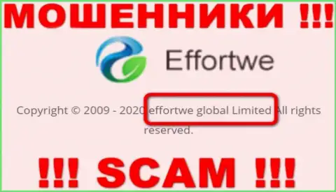 На сайте Effortwe365 говорится, что Effortwe Global Limited это их юр лицо, однако это не значит, что они честные