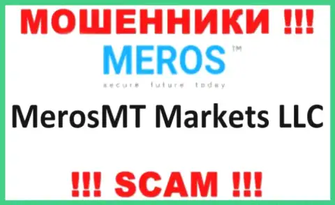 Организация, владеющая мошенниками MerosTM - это МеросМТ Маркетс ЛЛК