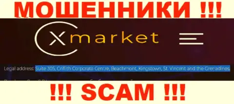 Базируются разводилы XMarket Vc в оффшоре  - St. Vincent and the Grenadines, будьте очень внимательны !!!