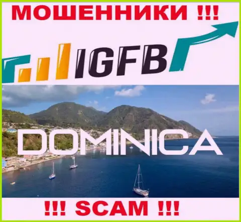 На web-ресурсе ИГФБ указано, что они зарегистрированы в офшоре на территории Dominica