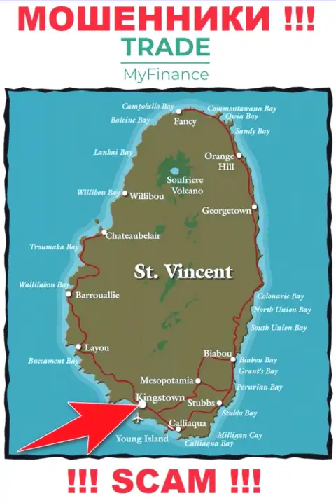 Юридическое место регистрации internet обманщиков TradeMyFinance Com - Kingstown, Saint Vincent and the Grenadines