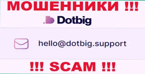 Опасно связываться с конторой DotBig Com, даже через их адрес электронного ящика - это коварные интернет жулики !!!