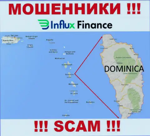 Компания InFluxFinance Pro это internet аферисты, находятся на территории Commonwealth of Dominica, а это офшорная зона