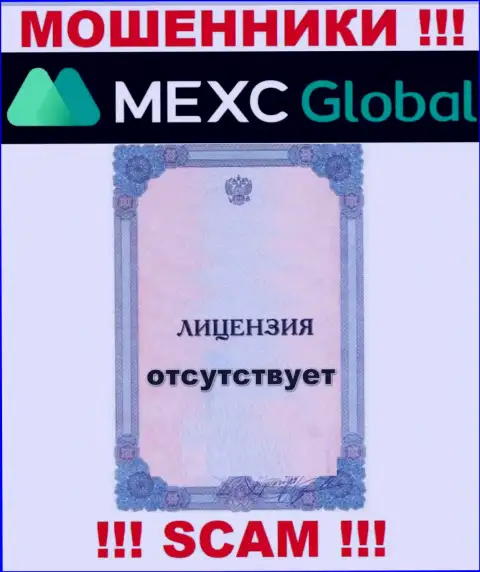 У жуликов MEXCGlobal на сайте не приведен номер лицензии на осуществление деятельности организации !!! Будьте крайне бдительны