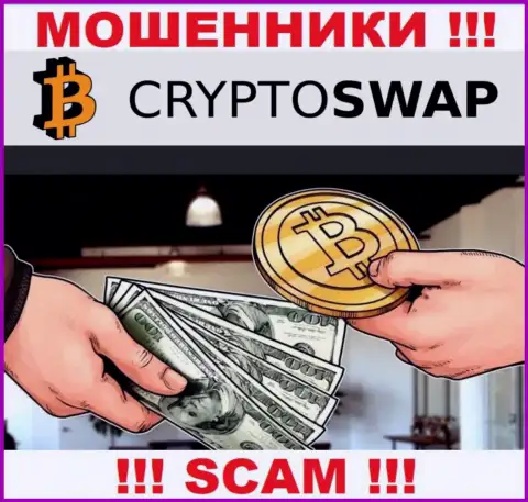 Не советуем верить Crypto-Swap Net, предоставляющим свои услуги в сфере Криптообменник