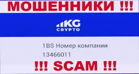 Номер регистрации конторы CryptoKG, Inc, в которую сбережения лучше не отправлять: 13466011