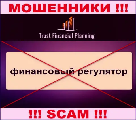 Материал о регуляторе компании Trust-Financial-Planning Com не найти ни у них на сайте, ни в сети