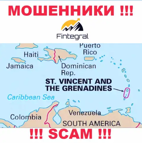 St. Vincent and the Grenadines - здесь юридически зарегистрирована преступно действующая компания Fintegral World