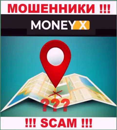 На официальном web-сайте Money X Вы не найдете вообще никаких данных о официальном адресе регистрации