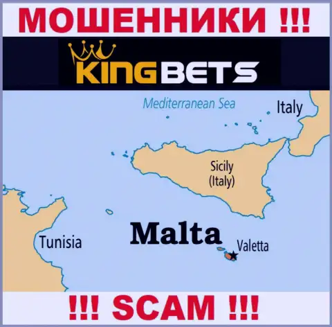 KingBets это internet мошенники, имеют офшорную регистрацию на территории Malta