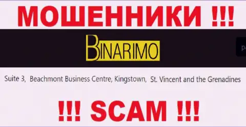 Binarimo - это мошенники ! Спрятались в оффшоре по адресу Suite 3, ​Beachmont Business Centre, Kingstown, St. Vincent and the Grenadines и воруют средства клиентов