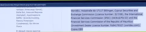 Обзорная статья об деятельности мошенников Ворлд ЕУ, будьте очень бдительны !!! РАЗВОД !