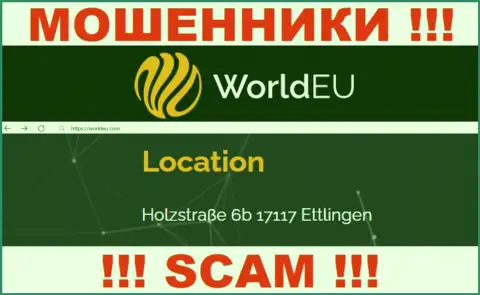 Избегайте совместной работы с компанией World EU !!! Предоставленный ими юридический адрес - это фейк