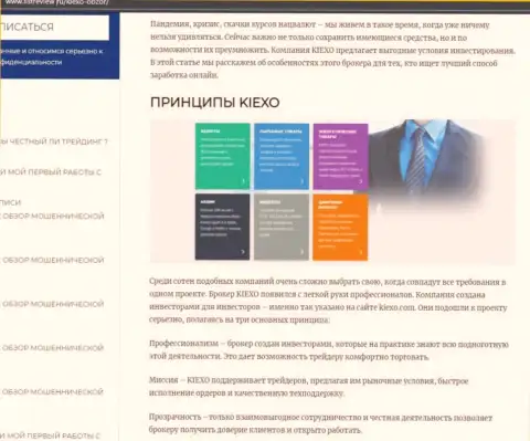 Условия для торгов Forex организации Киексо оговорены в статье на веб-сервисе Listreview Ru