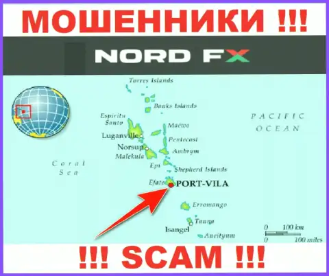 NordFX Com сообщили на сайте свое место регистрации - на территории Vanuatu