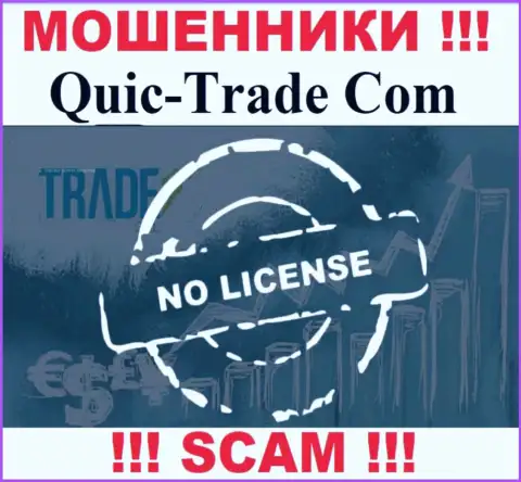 QuicTrade не удалось оформить лицензию, потому что не нужна она данным internet-мошенникам
