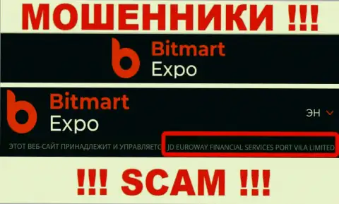 Инфа о юридическом лице интернет-жуликов Bitmart Expo