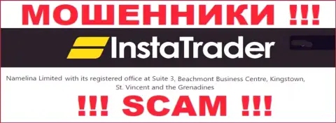 Будьте начеку - контора InstaTrader скрылась в оффшоре по адресу Suite 3, ​Beachmont Business Centre, Kingstown, St. Vincent and the Grenadines и лохотронит доверчивых людей