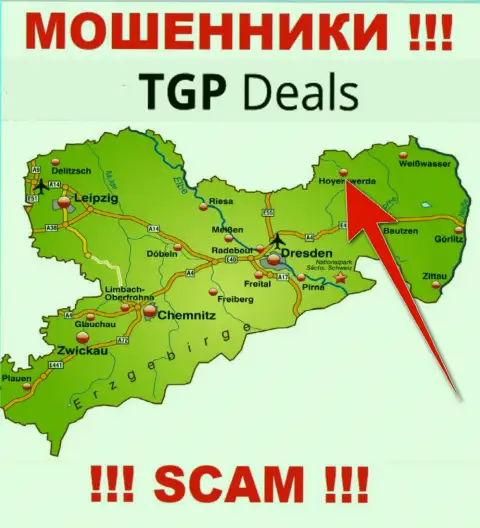 Оффшорный адрес регистрации компании TGP Deals выдумка - махинаторы !!!