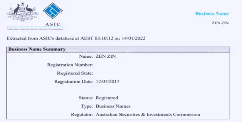 Регистрация брокерской фирмы Zinnera финансовым регулятором Австралии