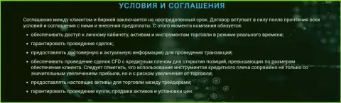 Услуги компании Zinnera, представленные в Условиях и Соглашении на сайте биржевой площадки