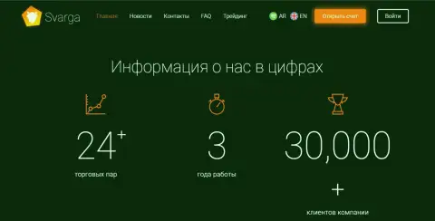 Исходя из справочной инфы, которая представлена на web-портале, ФОРЕКС дилинговый центр Сварга орудует уже 3 года